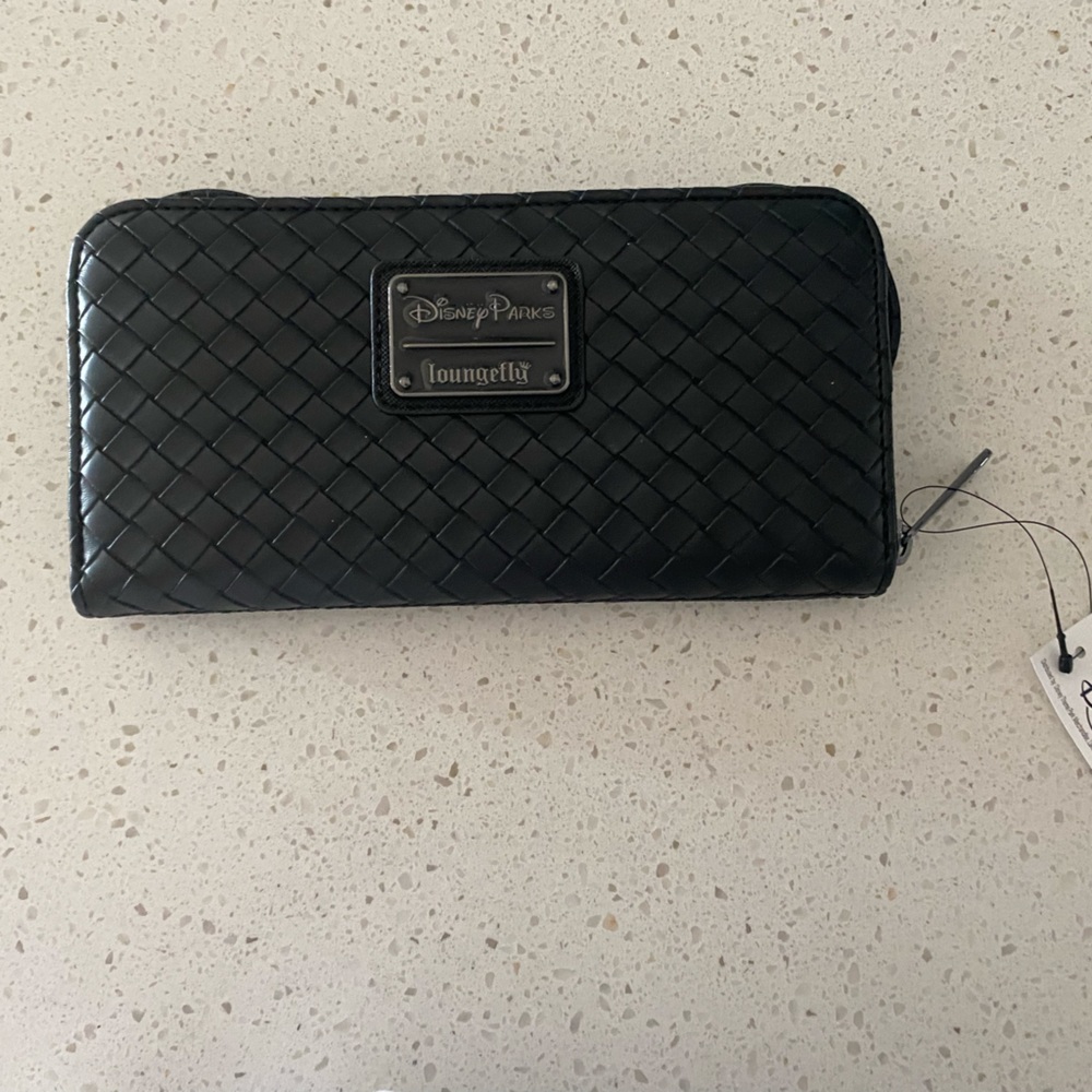 Loungefly Black Quilted Mickey Wallet. Never used